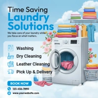Laundry Service Square (1:1) template