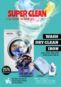 Laundry services 5i A2 template