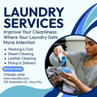 Laundry Services Instagram-Beitrag template