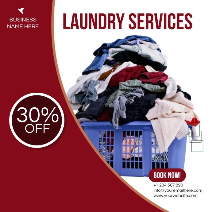 Copy of laundry services PosterMyWall