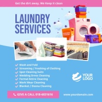 Laundry Services instagram facebook Template | PosterMyWall
