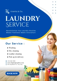 Laundry Services Template A6