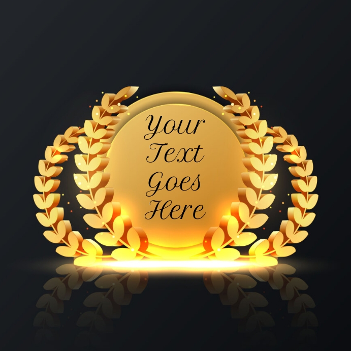 Laurel wreaths symbol victory glory success Template | PosterMyWall
