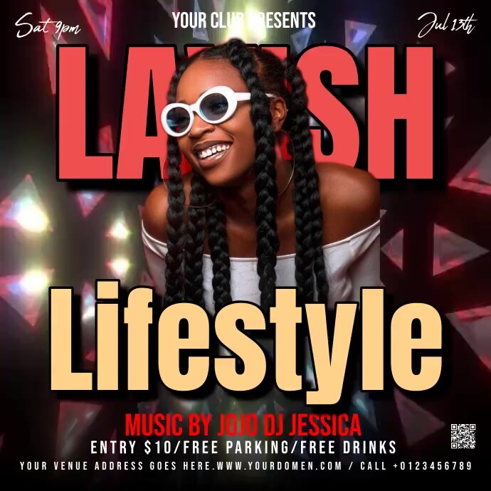 LAVISH LIFESTYLE Instagram Post template