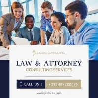 law & attorney consulting services advertisem Pos Instagram template