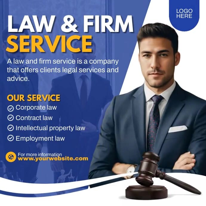 Law & Firm Service Instagram na Post template