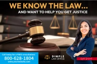 Law Ads Poster template