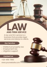 law and firm service A4 template