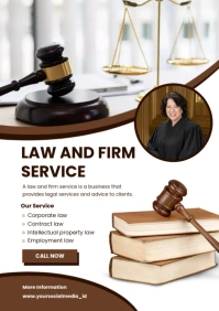 law and firm service A4 template