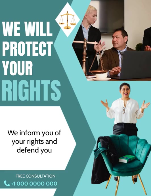 law and legal advice firm flyer template | PosterMyWall