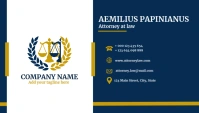 Law attorney business card Визитная карточка template