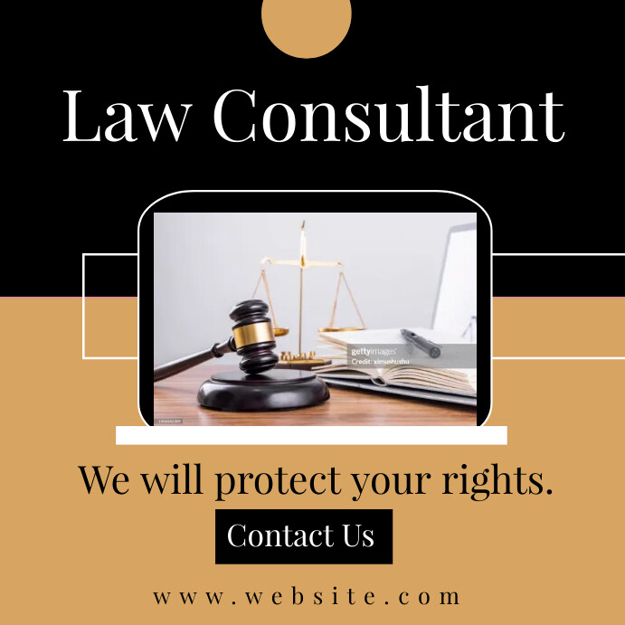 law consulant Instagram Post template