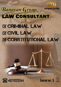 Law Consultant A4 template