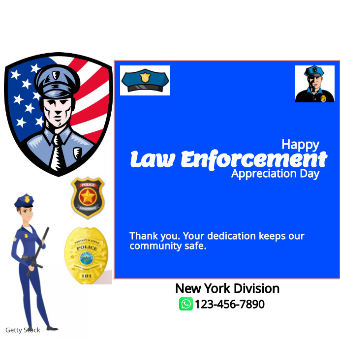 Law Enforcement Appreciation day Template PosterMyWall