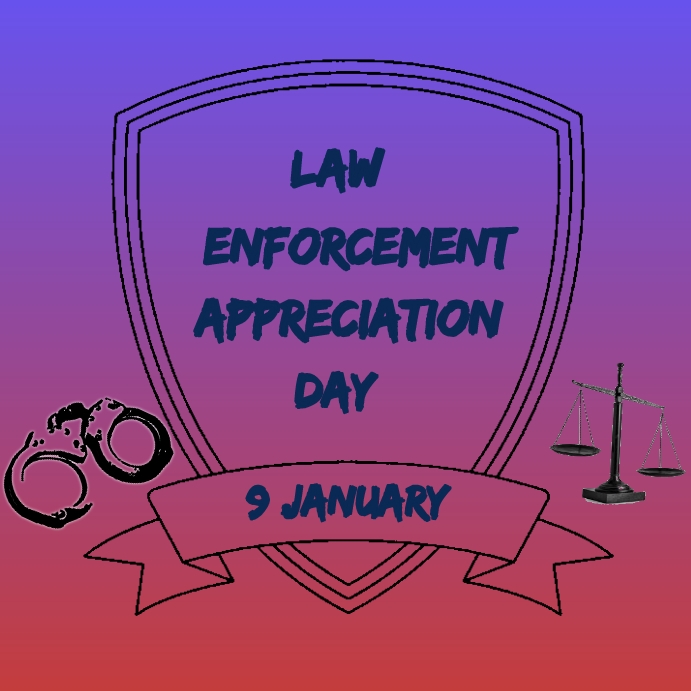 Law enforcement appreciation day Template PosterMyWall