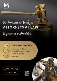 Law Firm Attorney Flyer Template A4