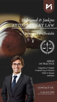 Law Firm Attorney Video Template Instagram Story