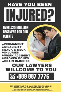 law firm Poster template