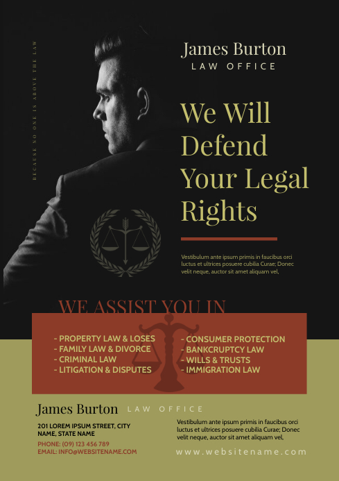 Law Firm Flyer A4 template