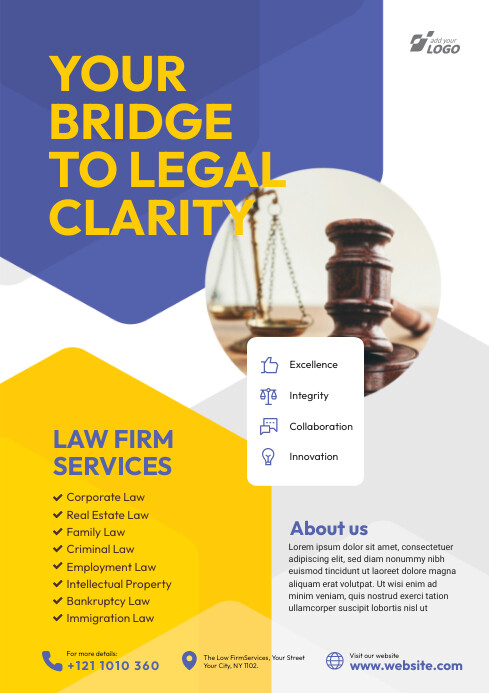 Law Firm Flyer Template A4