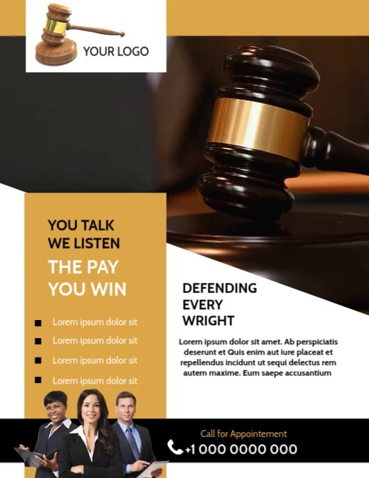 law firm flyer template | PosterMyWall