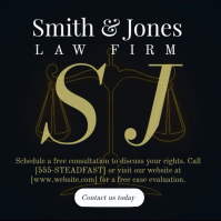 Nero Law Firm Consultation Kvadrat Template