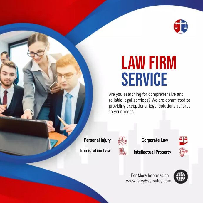 Law Firm Services Instagram-opslag template