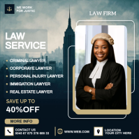 law firm services Square (1:1) template