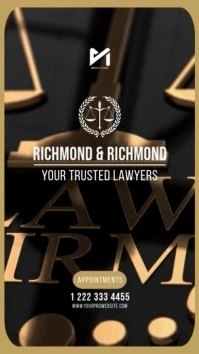 Law Firm Video Flyer Ad Template Instagram 快拍