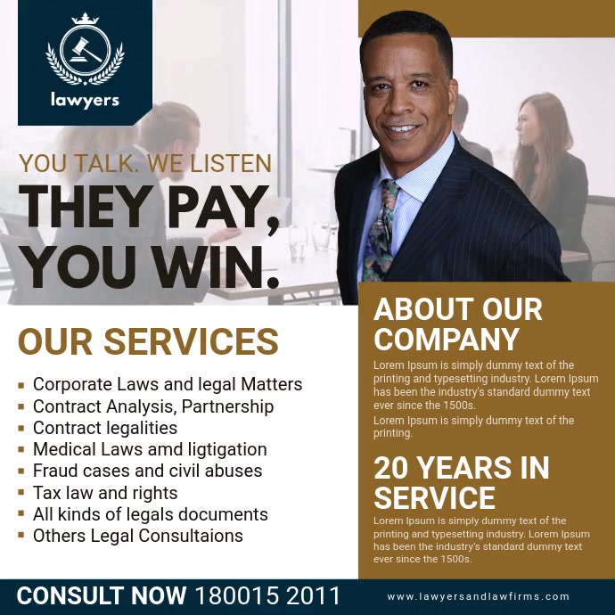 Law Professionals Instagram Advert Template | PosterMyWall
