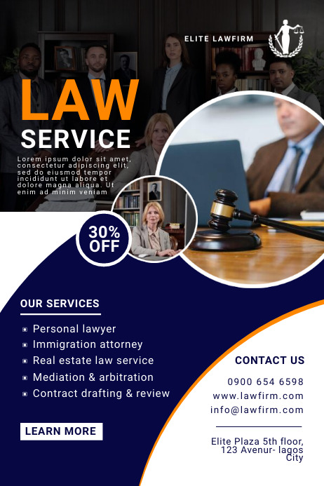 Law service flyer Template | PosterMyWall
