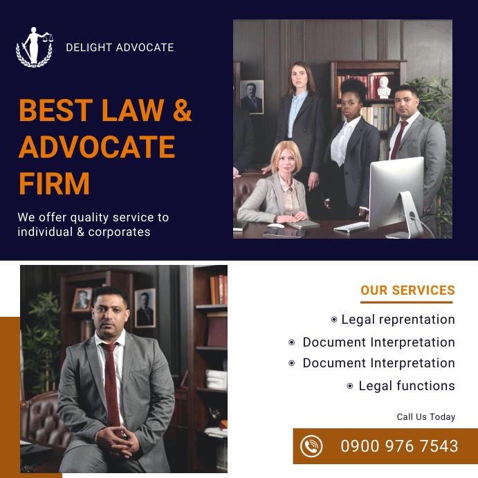 Law service flyer Template PosterMyWall