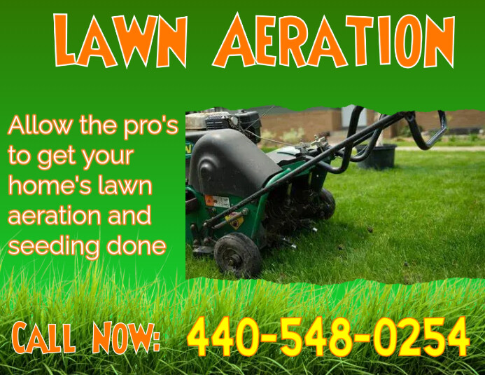 Lawn Aeration Flyer Template PosterMyWall