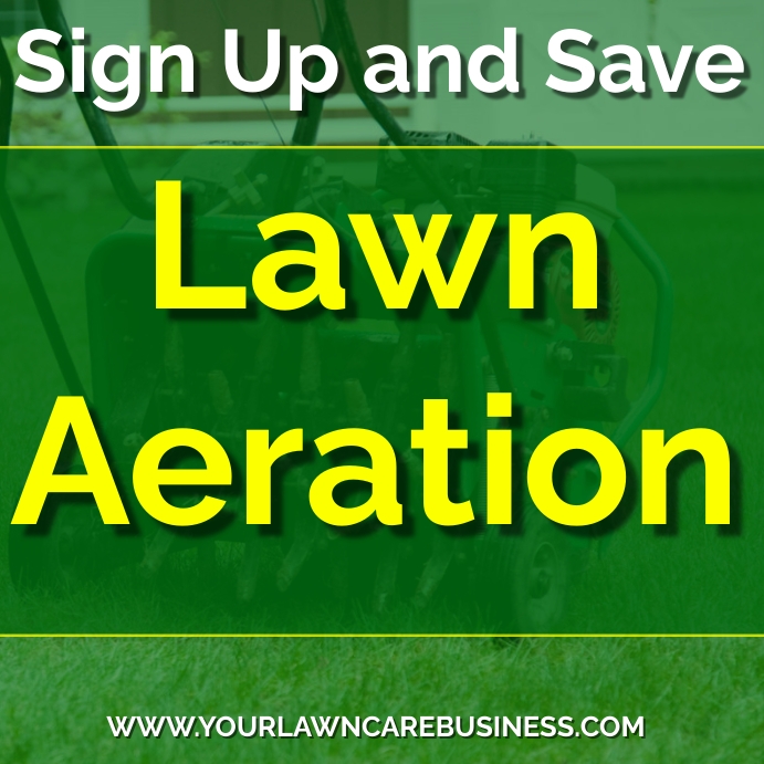 Lawn Aeration Flyer Template PosterMyWall