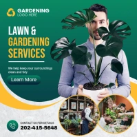 Lawn and Gardening Care Instagram Post template