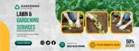 Lawn and Gardening Facebook-omslagfoto template