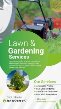 Lawn and Gardening Service Instagram post template