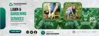 Lawn and Gardening Services Facebook Cover AD Facebook-omslagfoto template