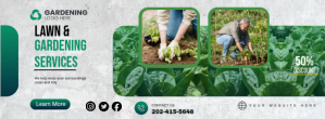 Lawn and Gardening Services Facebook Cover AD template