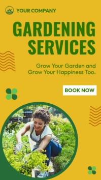 lawn and gardening services template Instagram Story