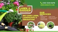 Lawn and Landscaping Publicação do Twitter template