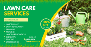 Lawn and Landscaping Gambar Bersama Facebook template