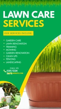 Lawn and Landscaping Instagram Story template