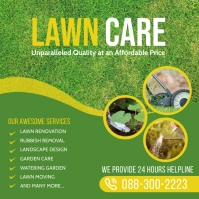 Lawn and Landscaping Square (1:1) template
