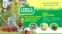Lawn and Landscaping Twitter Post template