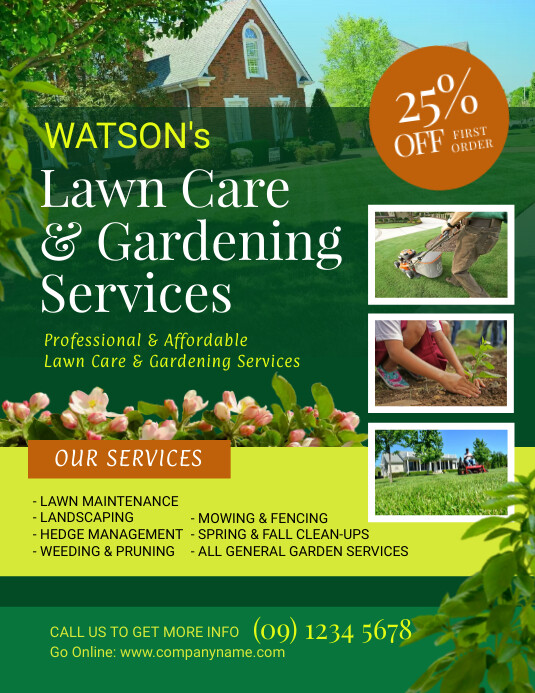 Copy of Lawn and Landscaping Flyer Template PosterMyWall
