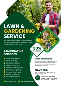 Lawn and Landscaping Flyer Template A4