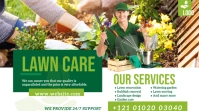 Lawn and Landscaping Services Ad Twitter Post template