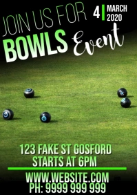 Lawn Bowls A5 template