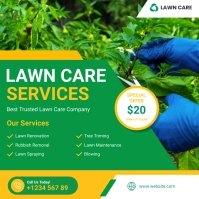 Lawn care, Gardening Service Template Square (1:1)